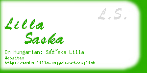 lilla saska business card